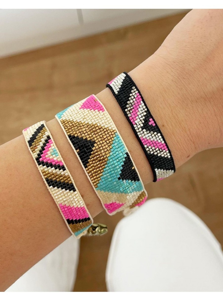 Caperucita Rosa (Rosa Navarro) Pulseras Mini Abalorios Tipo Etnico Peru