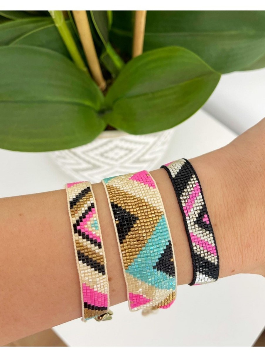 Caperucita Rosa (Rosa Navarro) Pulseras Mini Abalorios Tipo Etnico Peru