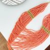 Caperucita Rosa (Rosa Navarro) Collar Vueltas Abalorios Naranja Pastel Sicilia