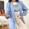 Caperucita Rosa (Rosa Navarro) Camiseta Blanca Manga Corta Atrapasuenos Azul (V07)